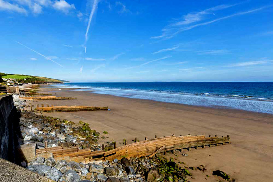 amroth beach in wales                          
                           
