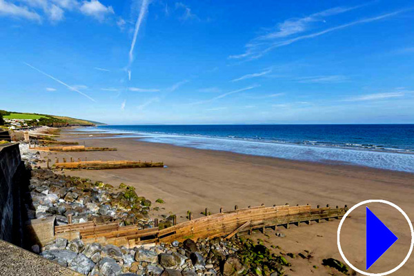 beach at amroth, wales