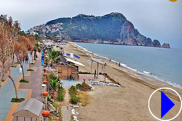 beach at alanya in turkey