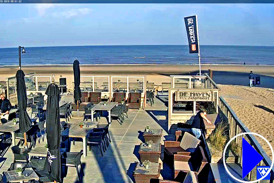 Zandvoort beach in the netherlands