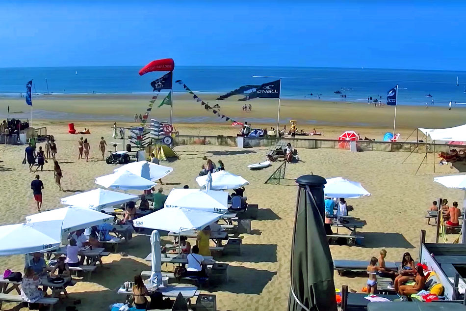 beach at knokke heist                            
