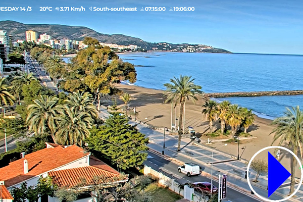 beach at benicasim in spain