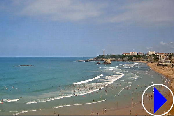 beach at biarritz