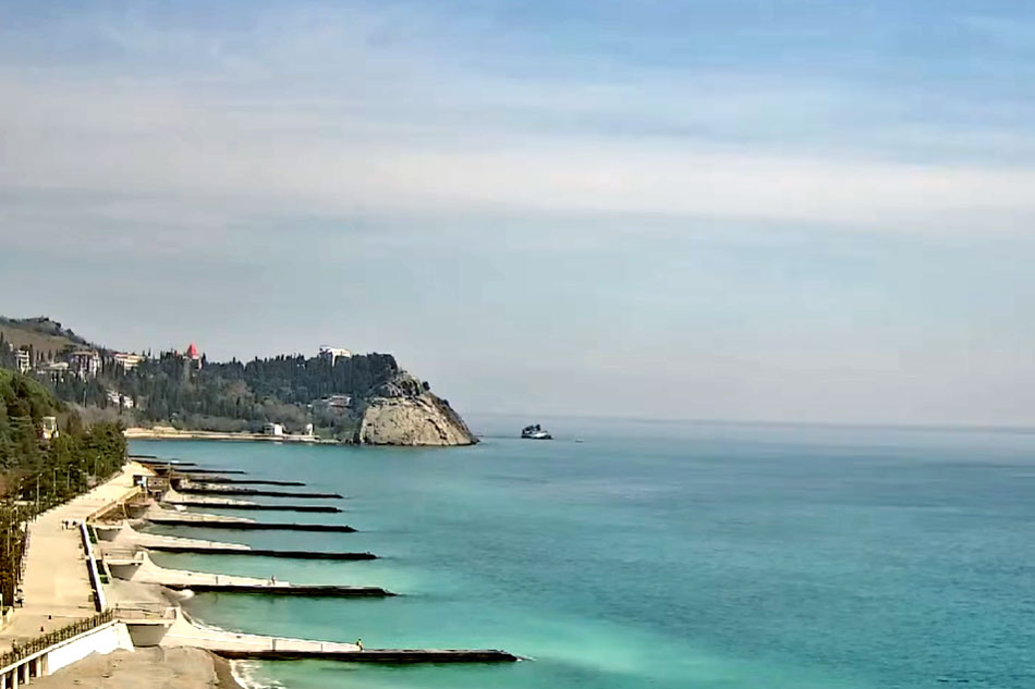 beach at artek in crimea