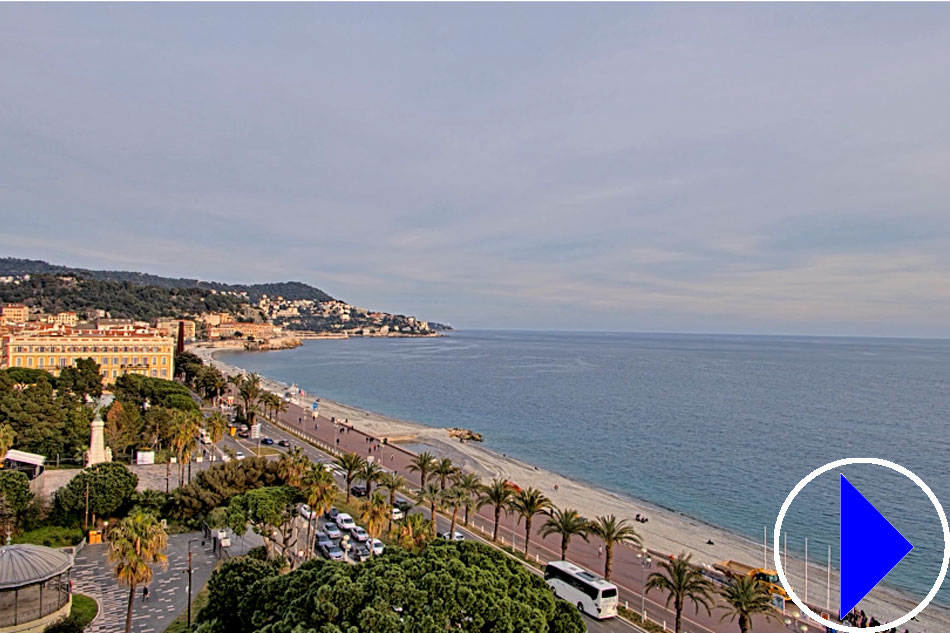 beachfront at nice in france