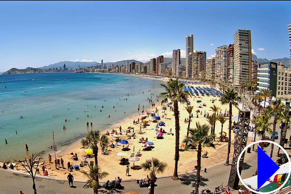 levante beach in benidorm