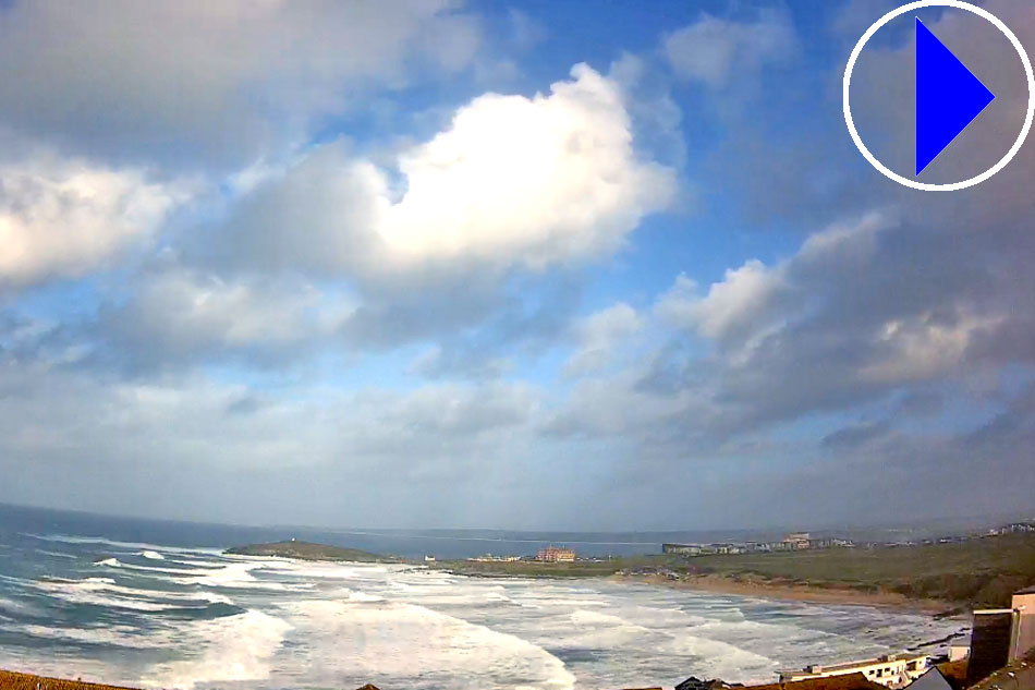 fistral beach in cornwall