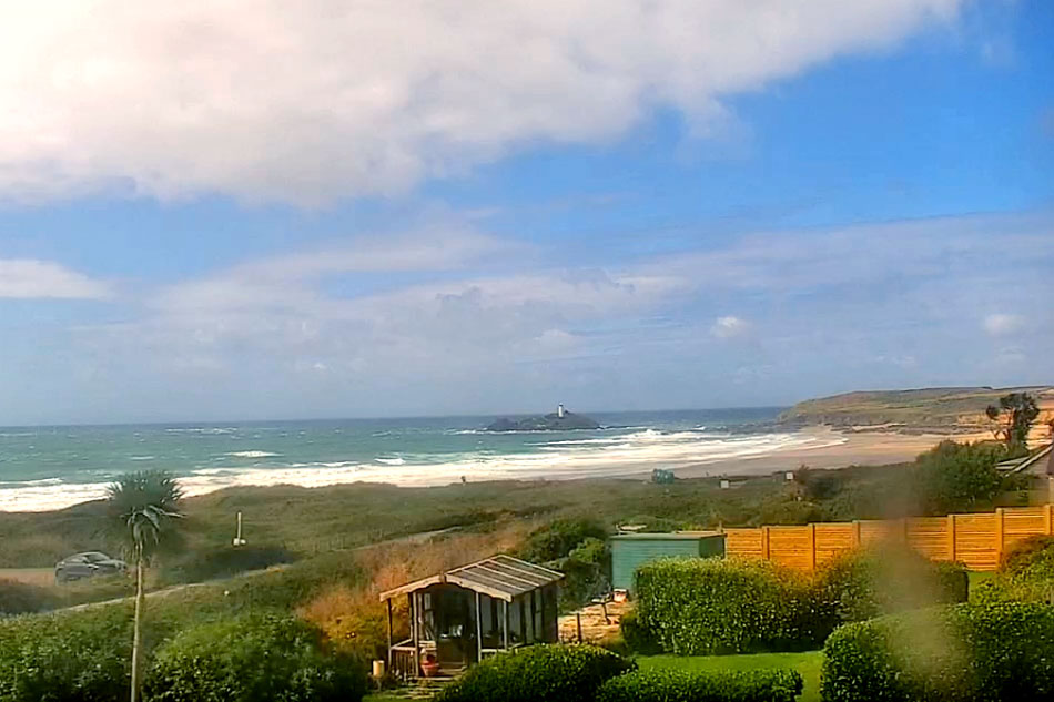 beach at gwithian in cornwall                          
