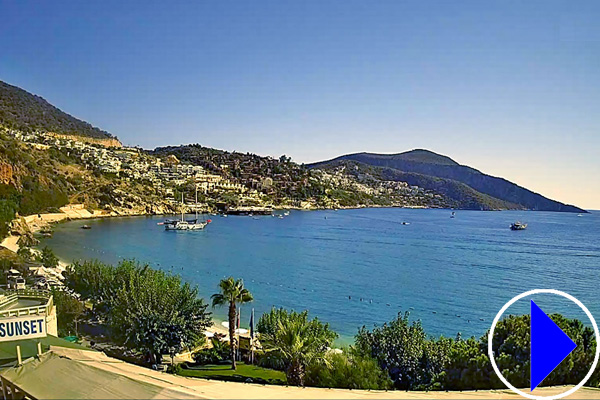 beach at kalkan in turkey