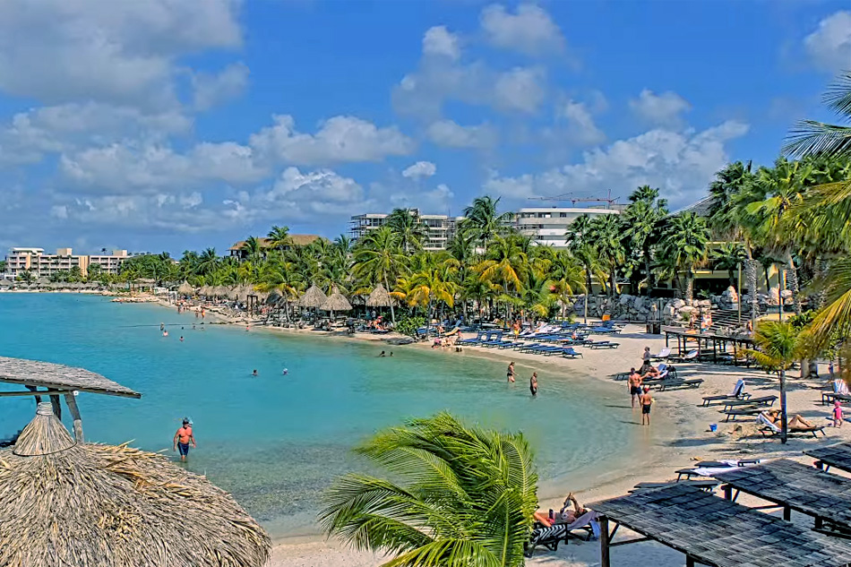 mambo beach in curacao                            
