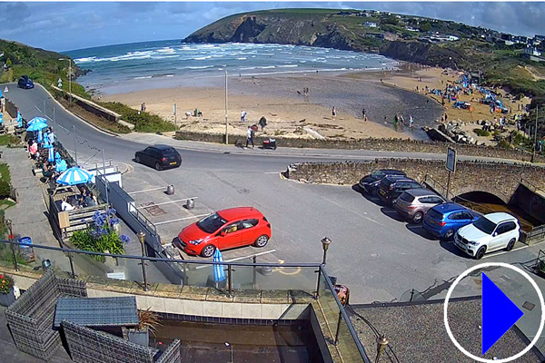 mawgan porth beach in cornwall
