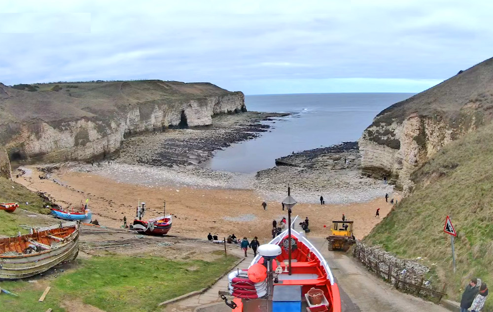 north landing beach in yorkshire