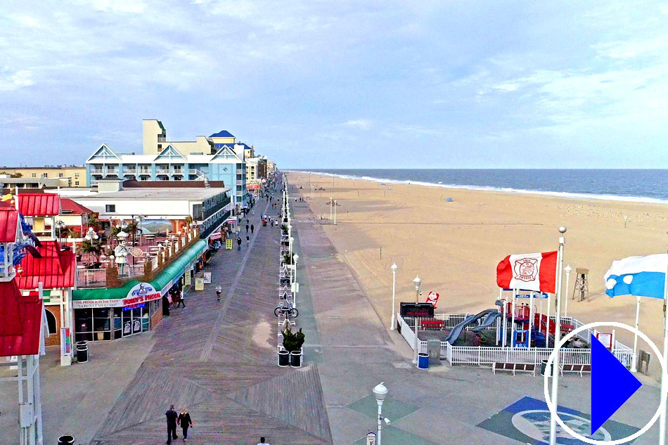 ocean city beach boardwalk