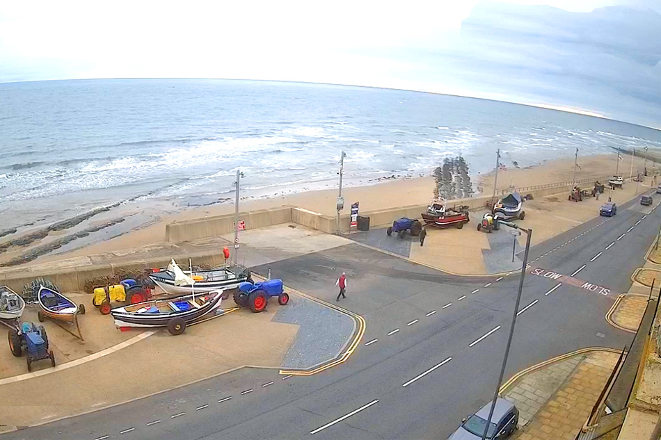 view of redcar beach in yorkshire