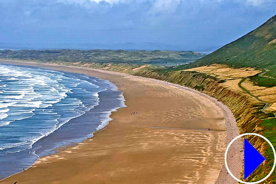 rhossili bay beach