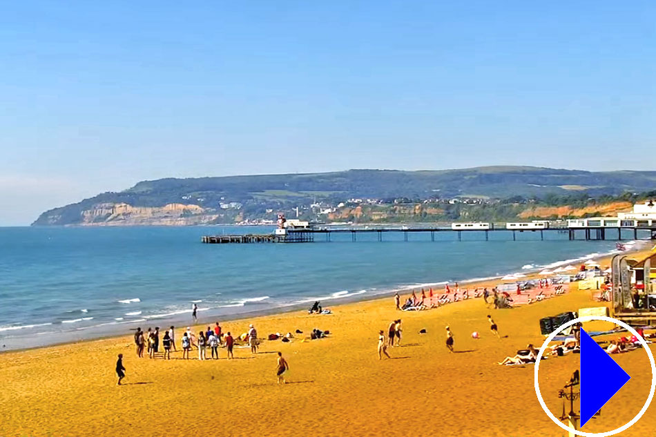 sandown beach on the isle of wight