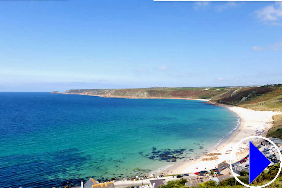 sennen beach in cornwall