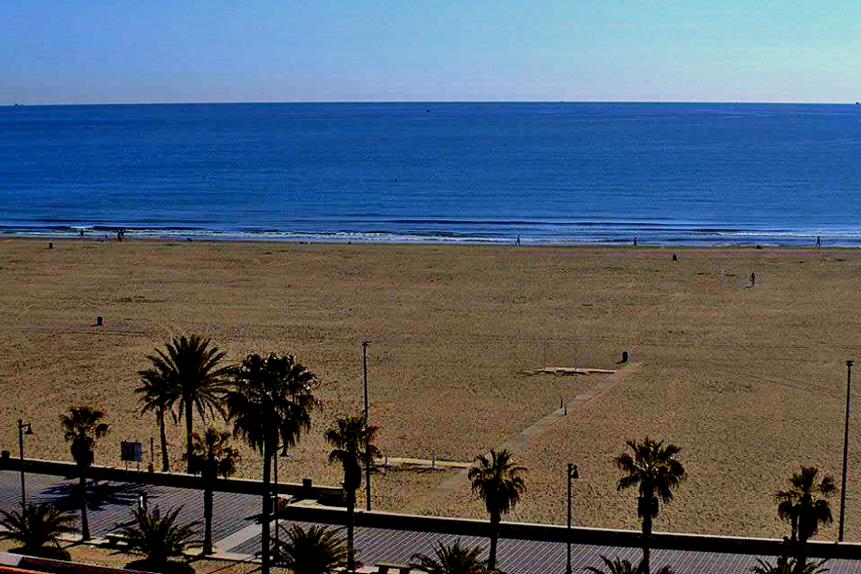las arenas beach in valencia in spain