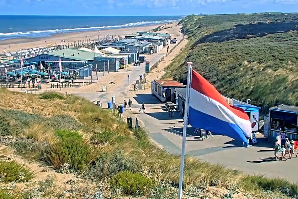 wassenaarse slag beach in the netherlands                          
