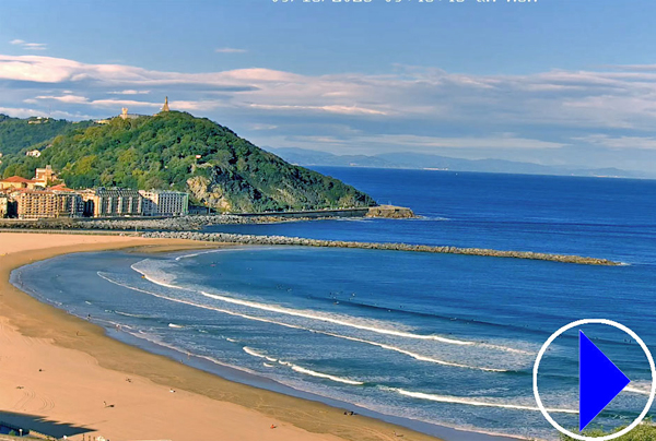 zurriola beach in santander