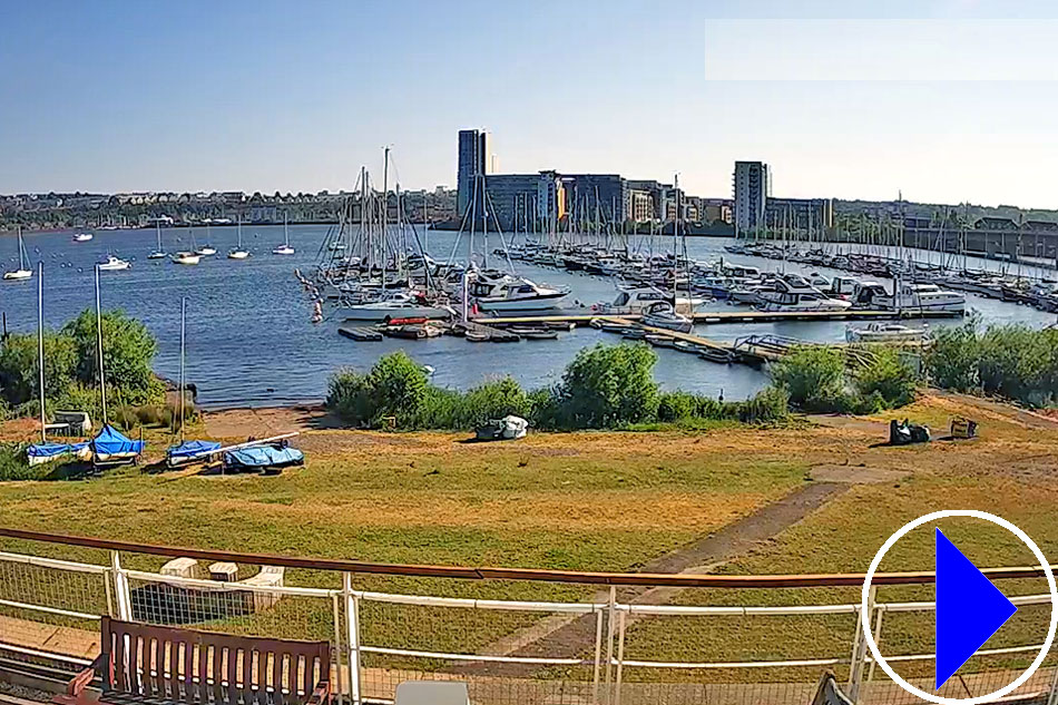 view from cardiff yacht club