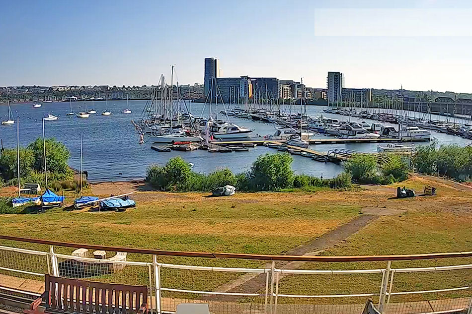 view from cardiff yacht club