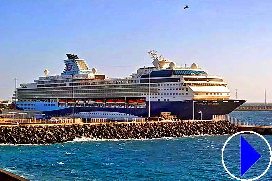 cruise ship dock in Lanzarote