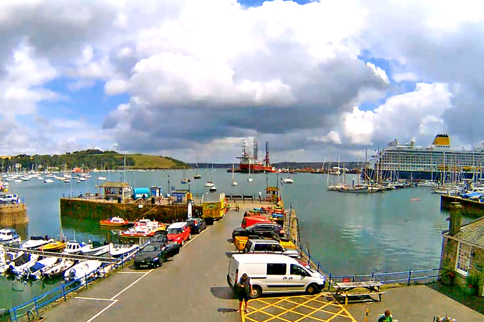 view of falmouth harbour