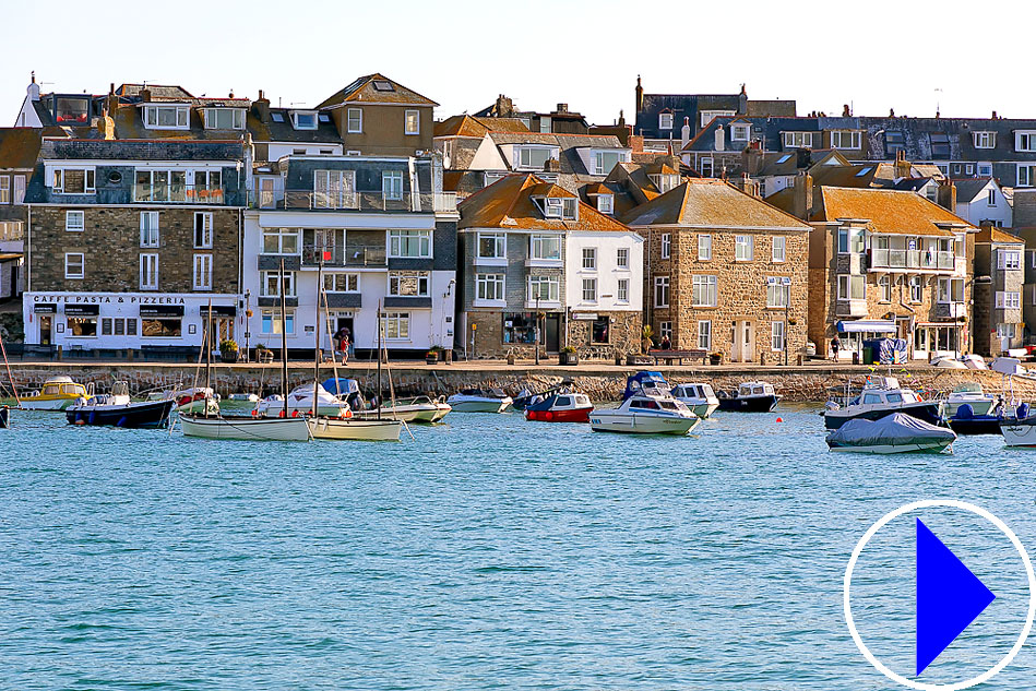 harbour at st ives in cornwall