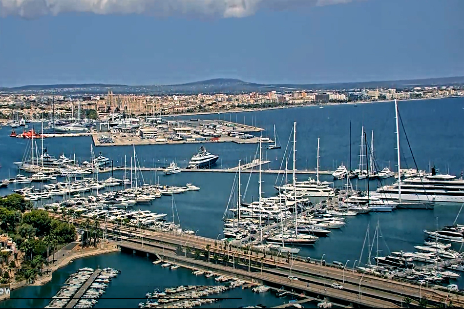 view of palma de mallorca port