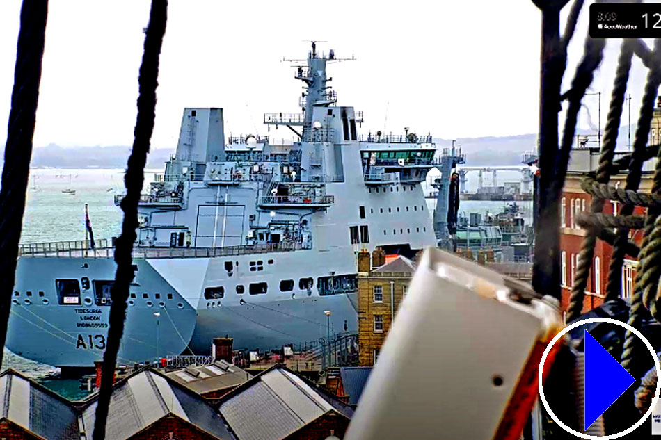 ship in portsmouth harbour