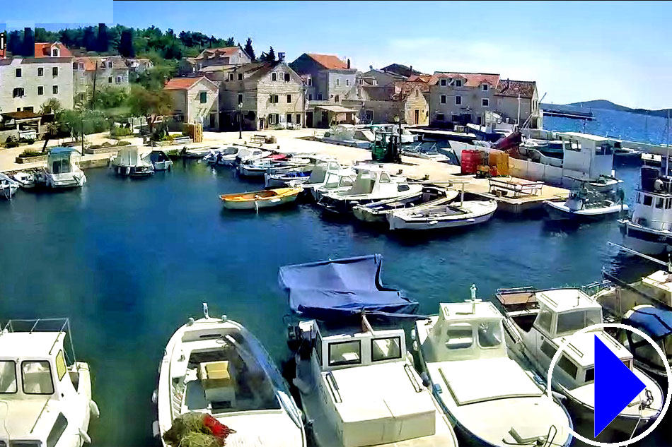 harbour at prvic in croatia