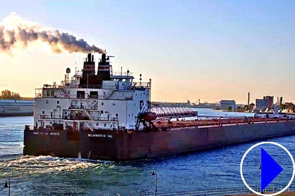 ship on st claire river