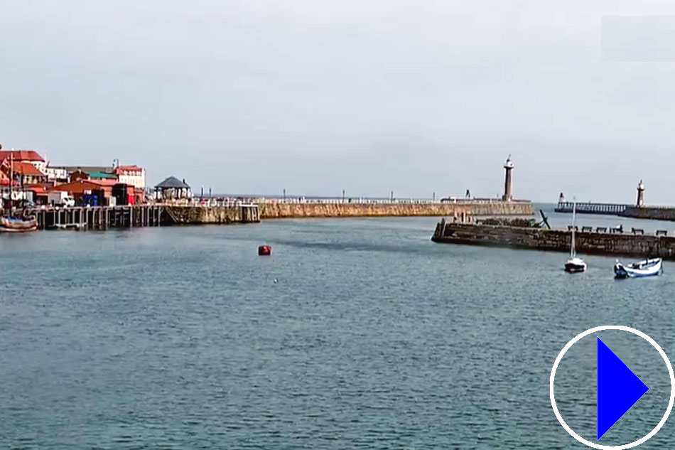 whitby harbour in yorkshire