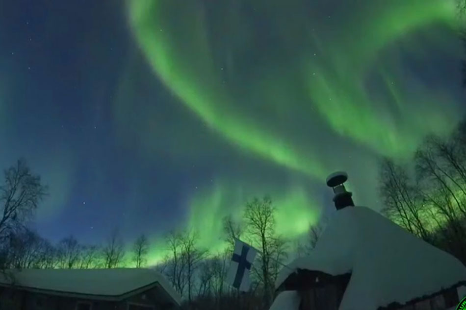 aurora borealis in finland                            
 