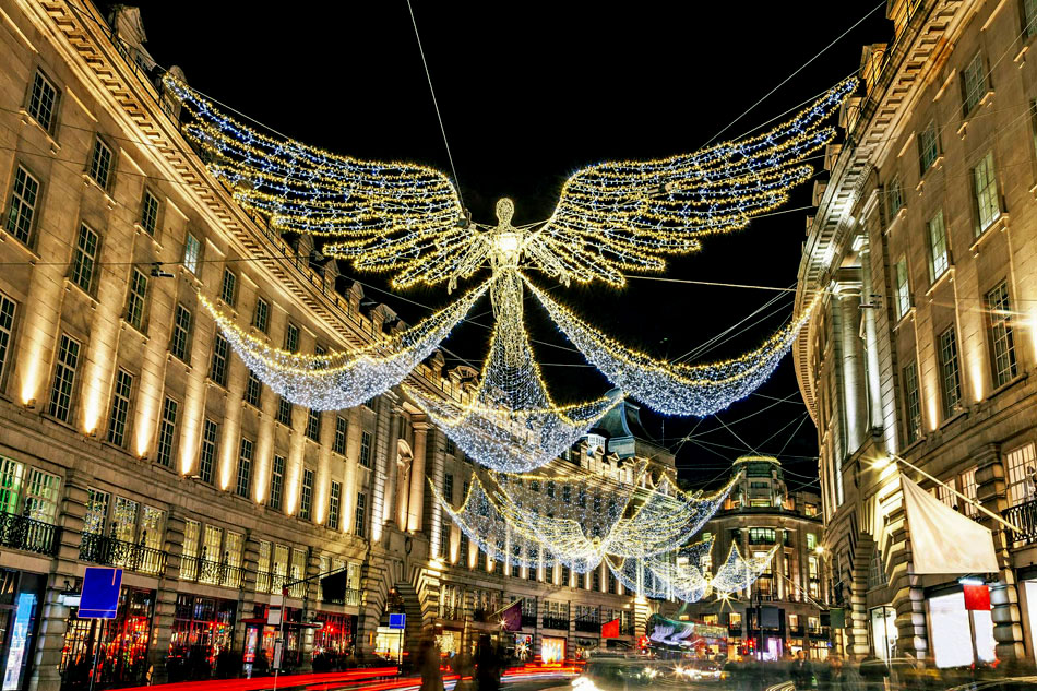 christmas lights in london                            

