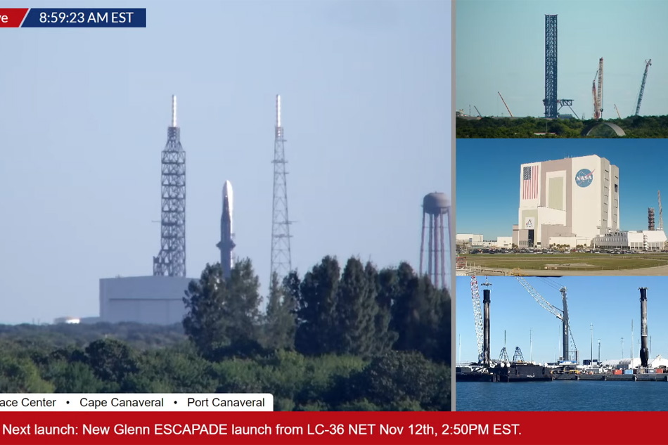 view of spacex falcon 9 operations                            
 