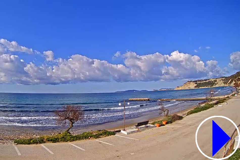 beach at arillas in corfu