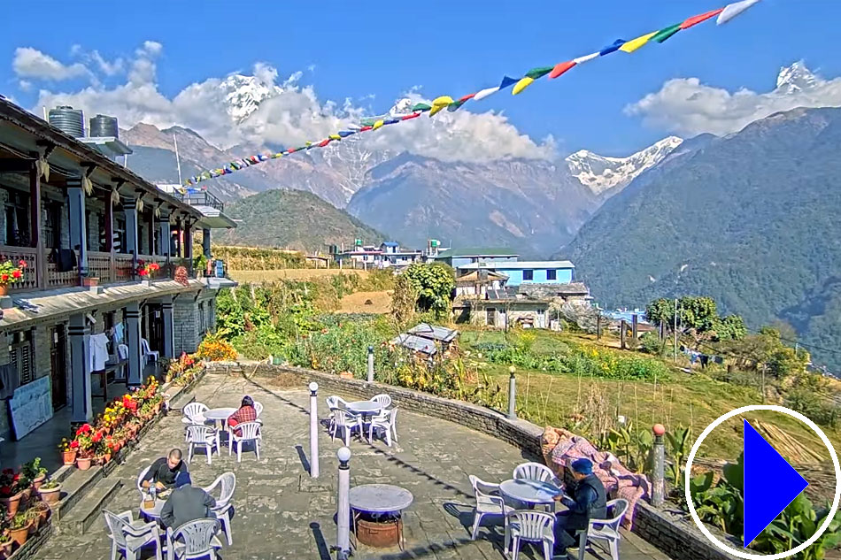 view at hotel milan in nepal