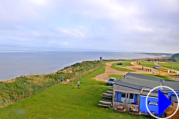views from hunstanton clifftop in norfolk 