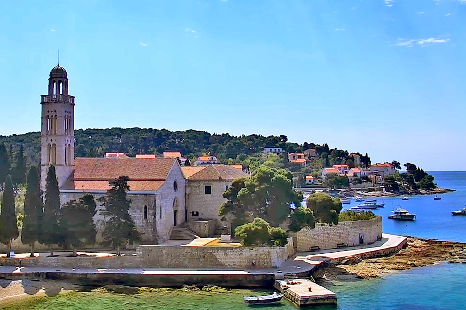 view of hvar in croatia                            
