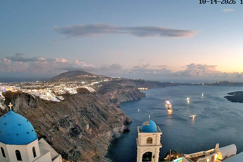 view from santorini island