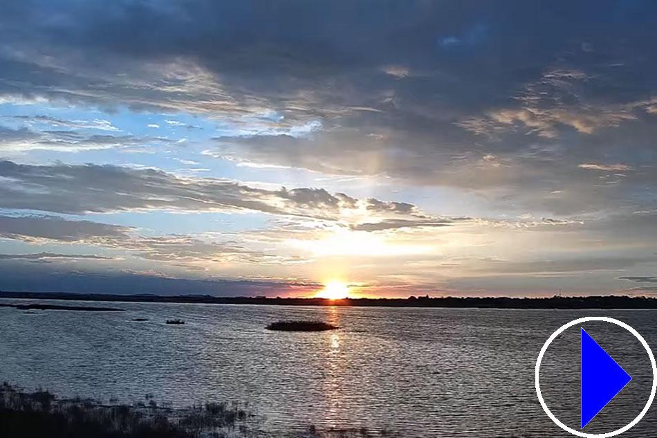 view of kamfers dam at sunrise