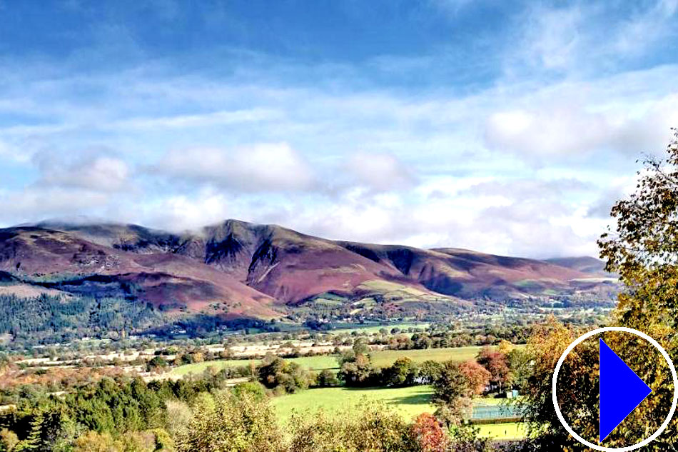 scenery around braithwaite in cumbria 