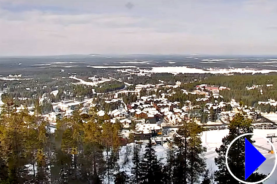 view over levi in lapland