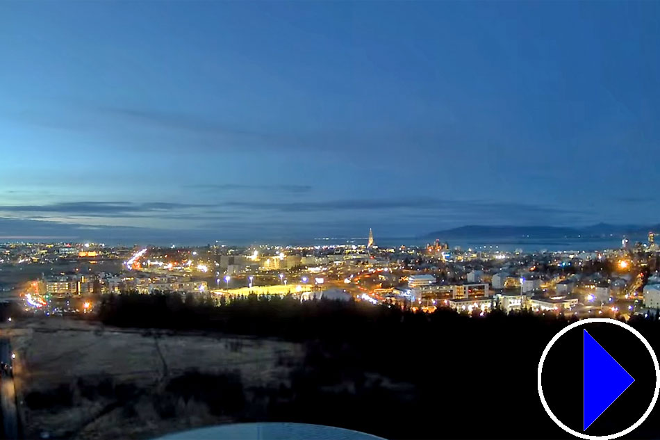 view over reykjavik