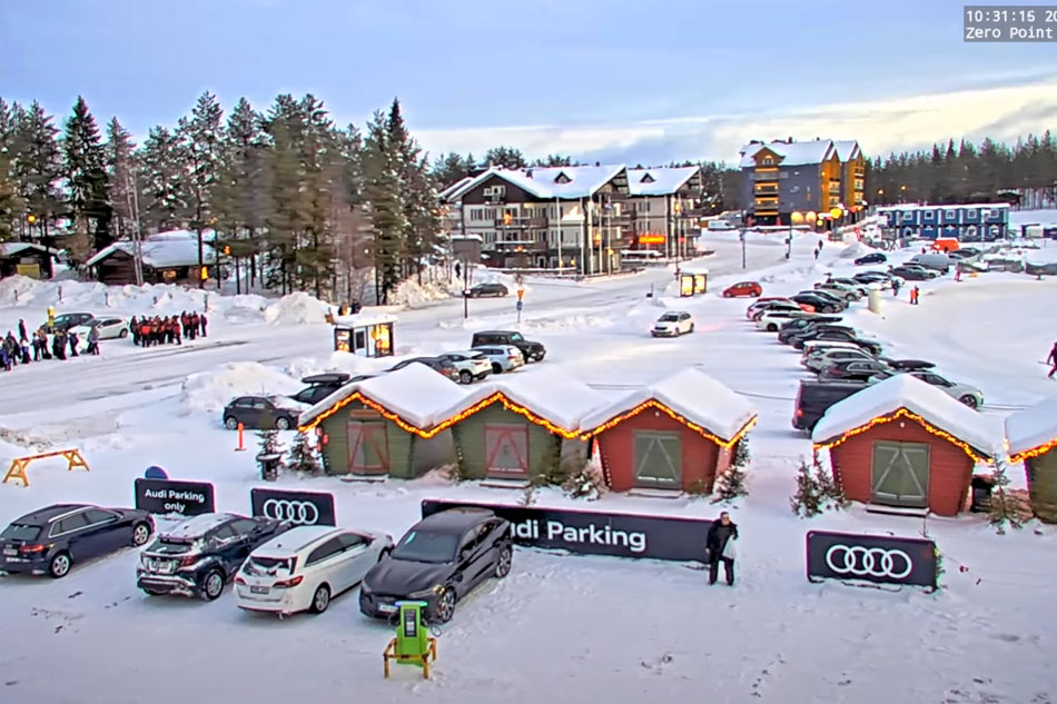 skiing at levi finland