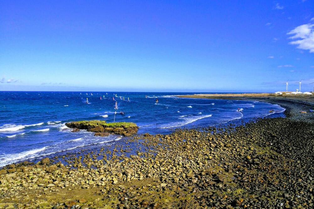 Surfers at Gran Canaria Beach