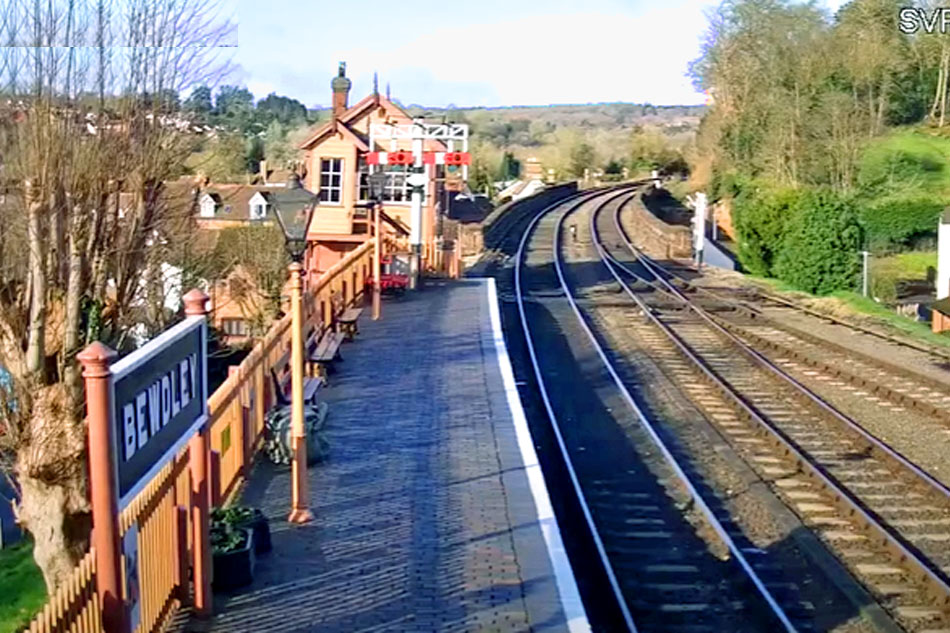 north view at bewdley train station