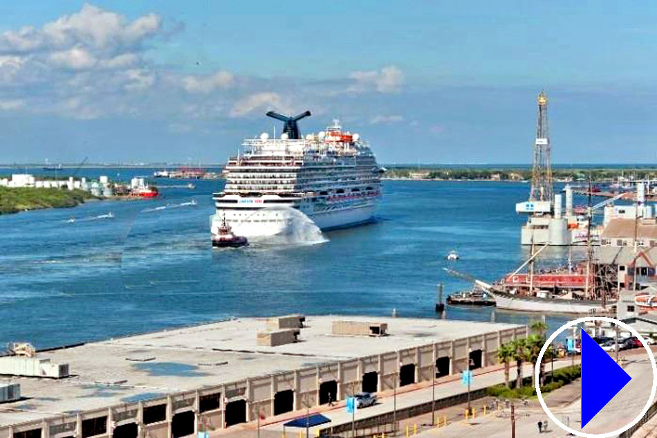 cruise ship at port galveston
